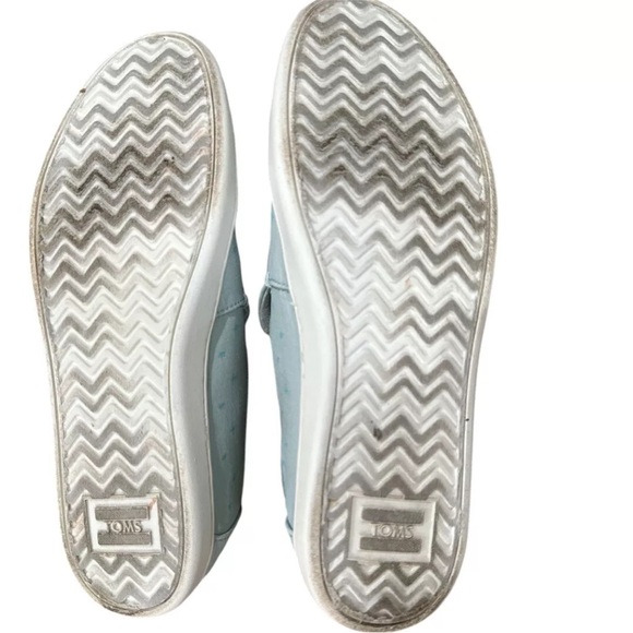 DISNEY X TOMS Cinderella Sky Blue Glass Slipper Canvas Shoes Women’s Size 8 - Picture 7 of 9